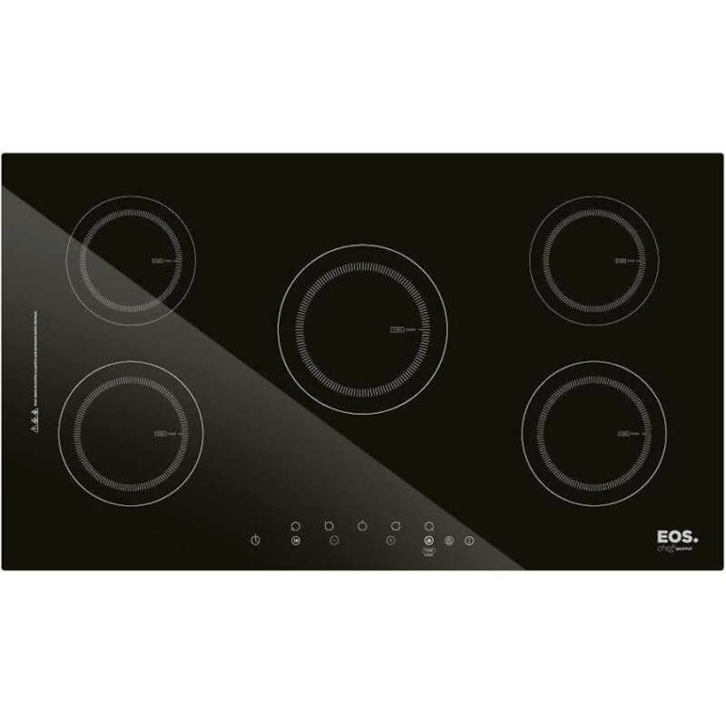 Cooktop de Indução Cinco Bocas Eos Preto 9500w Eci05ep 220v