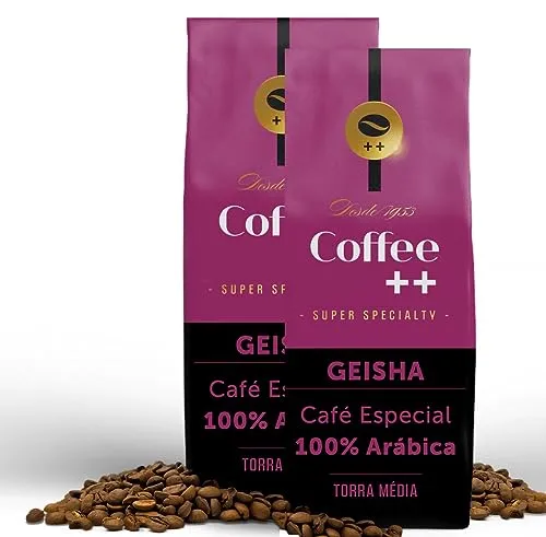 [R$45,00 a unidade] Coffee Mais │Café Super Especial em Grãos │ Geisha │100% Arábica │Torra Média │Pack 2 unidades de 250g