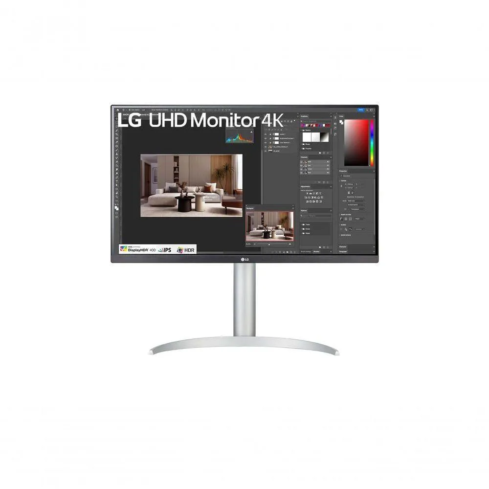 Monitor LG UHD 27” IPS 4K 60Hz 5ms (GtG em Faster) VESA Display HDR™ 400 AMD FreeSync 27UP650-W