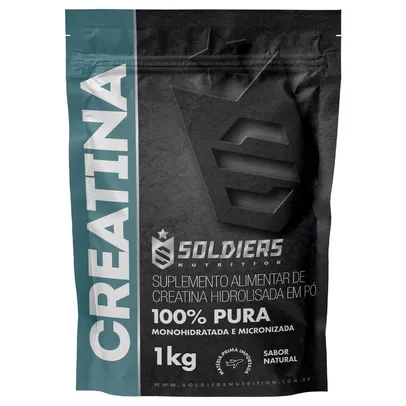 Creatina Monohidratada 1Kg - 100% Pura Importada - Soldiers Nutrition