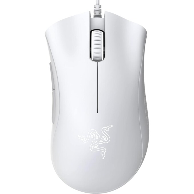 Mouse gamer Razer DeathAdder Essential sensor óptico de 6400 DPI Mercury White