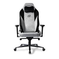 Cadeira Gamer Elements Lunari Titan, Até 170kg, Reclinável, Com Almofada, Braço 4D, Cilindro de Gás Classe 4, Cinza