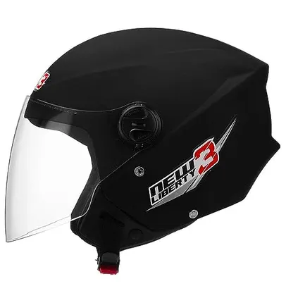 Capacete Para Moto Aberto Pro Tork New Liberty Three Preto Fosco 60