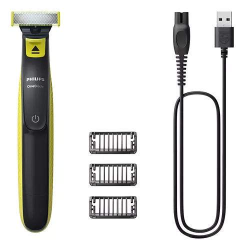 Aparador facial Philips Oneblade Qp2724/10 USB preto