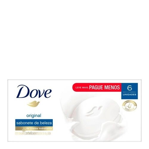 Kit Sabonete Em Barra Dove Original 90g 6 Unidades