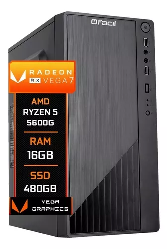 Computador Amd Ryzen 5 5600g Vega 7 16gb Ssd 480gb