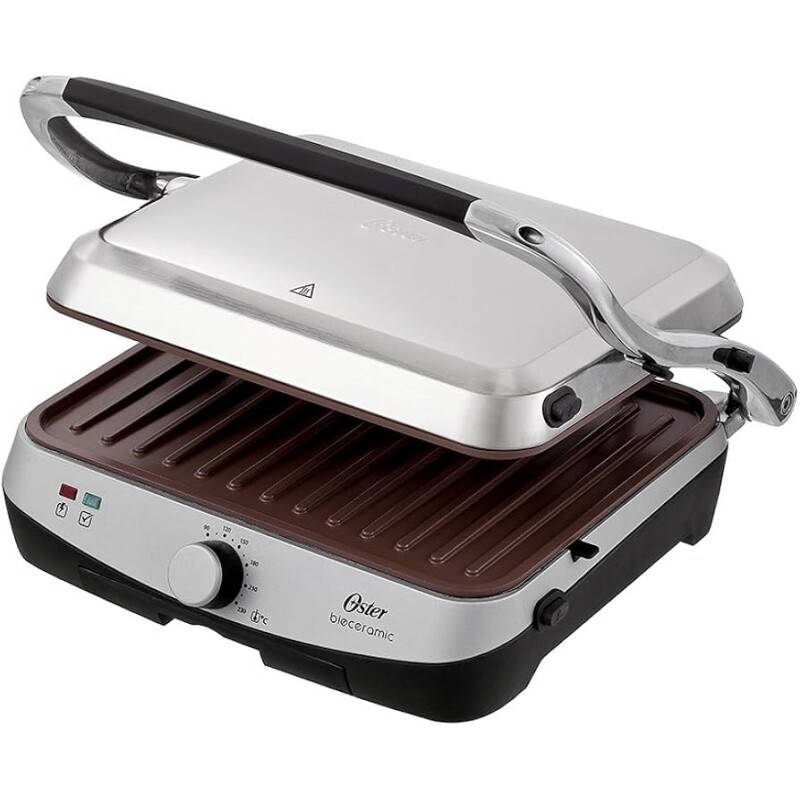 Grill Oster Bioceramic 2 Em 1 Inox 1500W CKSTPA4881