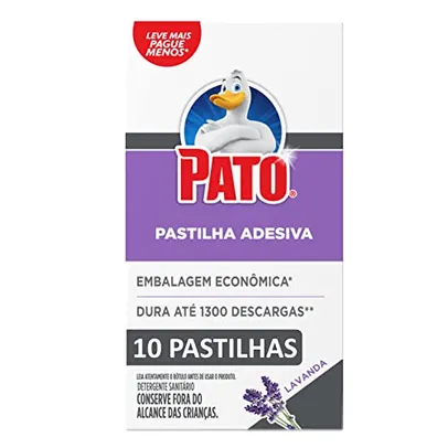 [REC]Pato Desodorizador Pastilha Adesiva Lavanda 10 Unidades