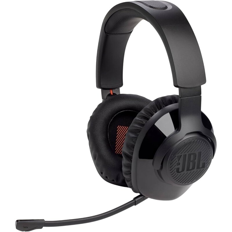 JBL Fone de Ouvido Quantum 350 Wireless Headset Gamer Over Ear Microfone Removível - Preto