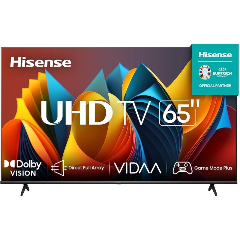 Hisense Smart TV UHD 4K DLED 65" Polegadas 65A6K com HDR10+ Dolby Vision Game Mode Controle por Voz Alexa Built-In AirPl