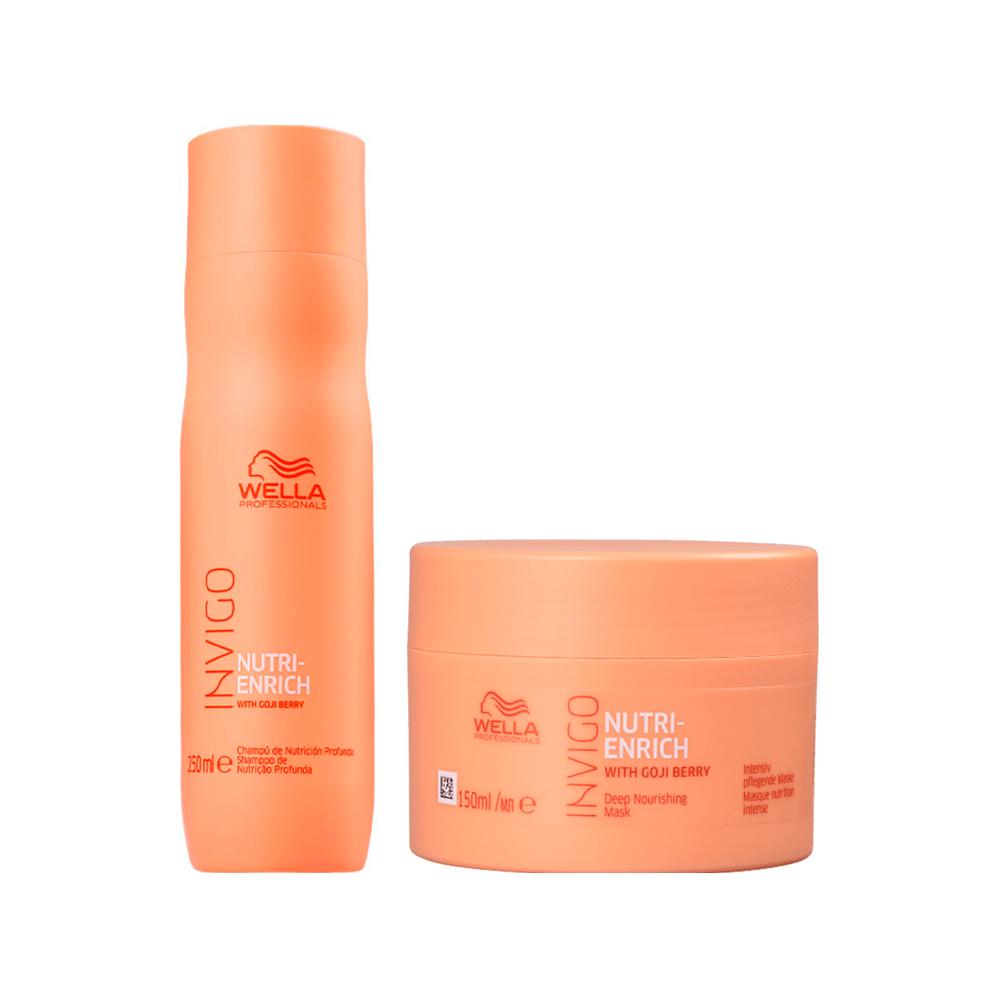 Kit Wella Pro Invigo Enrich Shampoo 250 Ml + Mascara 150 Ml