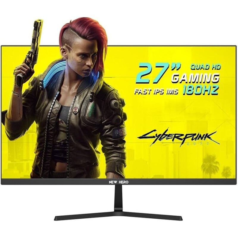 Monitor Gamer New Hero Blade Super 27" IPS Quad HD 180Hz 1ms FreeSync HDMI e Display Port Preto