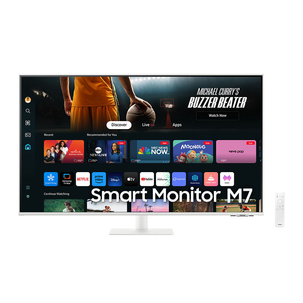 Monitor Smart Samsung M7 43" 60Hz 4ms Tela Plana 4K - LS43DM701ULXZD