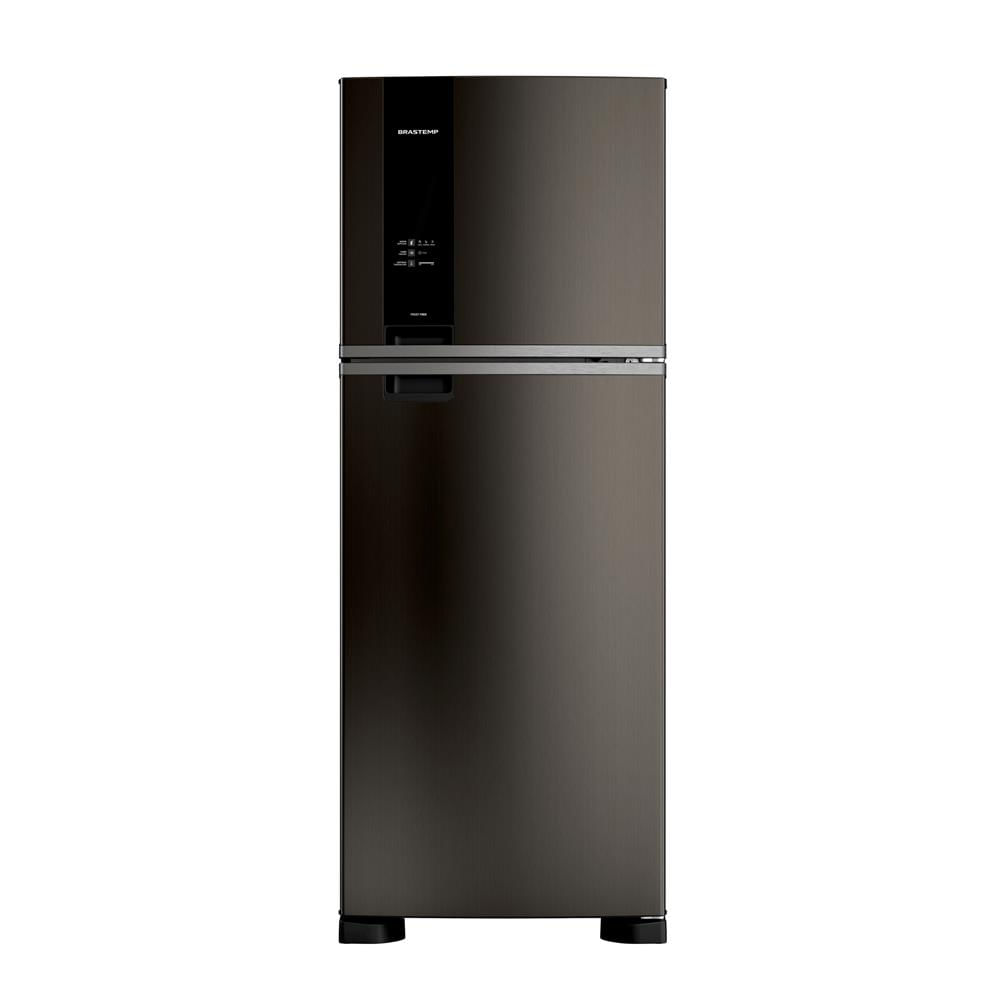 Geladeira Brastemp Duplex Frost Free 461 litros A+++ cor Black Inox com tecnologia Turbo Control e Fresh Box - BRM56F