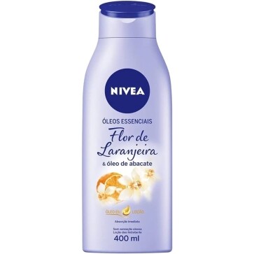 NIVEA Loção Hidratante Óleos Essenciais Flor de Laranjeira & Óleo de Abacate 400ml - Loção Hidratante que recupera