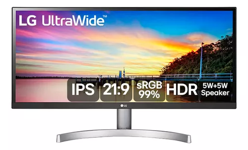 Monitor LED 29" LG Ultrawide 75Hz 5ms HDR10 FreeSync - 29WK600