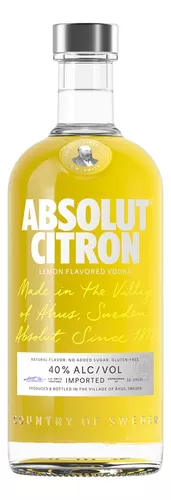 Absolut Citron vodka destilada saborizada limão 750ml