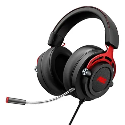 [Conta nova]Headset Gamer, Headphone, fone de ouvido com microfone AOC GH210 Driver 50 mm, Multiplataforma, LED.