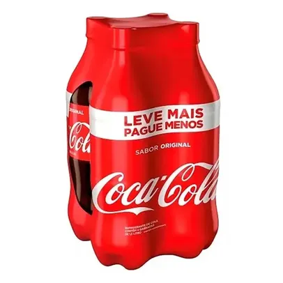 [R$2,59 cada] Coca-Cola 2 Litros Pack com 4 Unidades