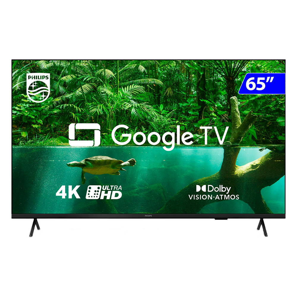 Smart Tv Philips Led 65” 4K Wi-Fi Comando De Voz 65Pug7408/78