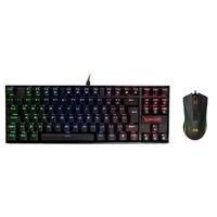 Kit Gamer Redragon - Teclado Mecânico Kumara RGB Switch Outemu Blue PT + Mouse Cobra M711 Chroma 10000DPI - S118