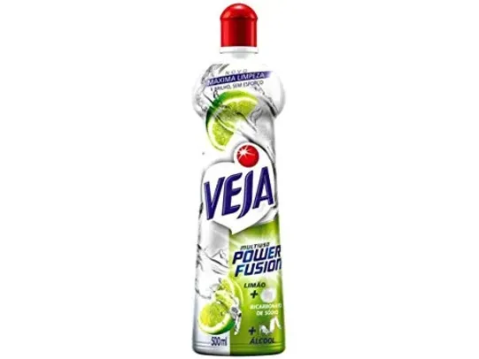 [REC / L4P3 R$ 22,32 / +Por- R$ 4,78] Veja Power Fusion - Limpador Multiuso, Limão, 500Ml