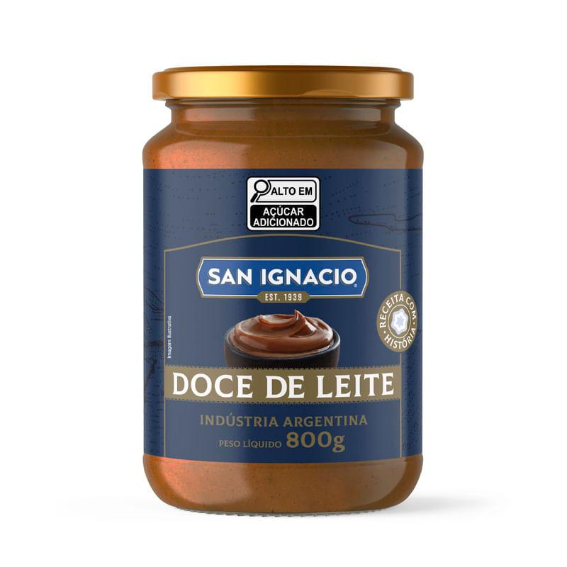 Doce de Leite San Ignacio Vidro 800g (Argentino, tem gostinho de caramelo)