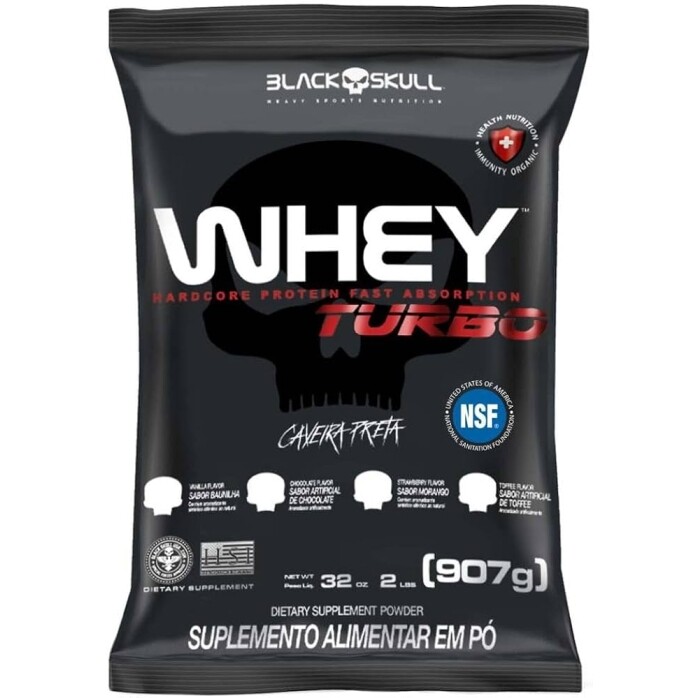 Whey Protein Black Skull Turbo Refil - 907G