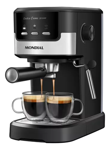 Cafeteira Espresso Mondial Dolce Crema 20 Bar Inox 1200W - C-20-EC