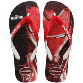 Chinelo Havaianas Top Marvel Homem de Ferro Vermelho Apache