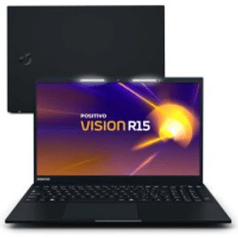 Notebook Positivo Vision R15 Ryzen 7-5700U 32GB SSD 512GB AMD Radeon Graphics Tela 15.6” FHD Lumina Bar Linux