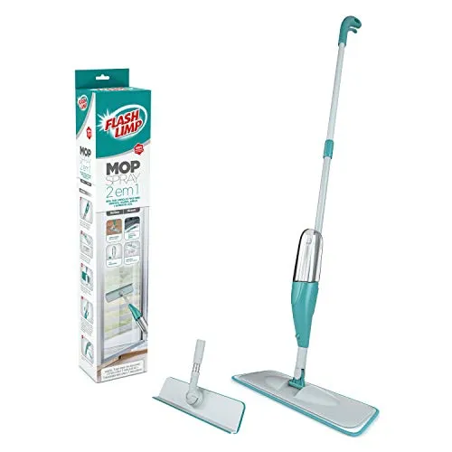 Flash Limp, MOP6064, Mop Spray 2 em 1 com reservatório 365 ml, Verde