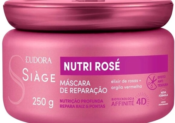 Máscara de Tratamento Eudora Siàge Nutri Rosé Pote 250g