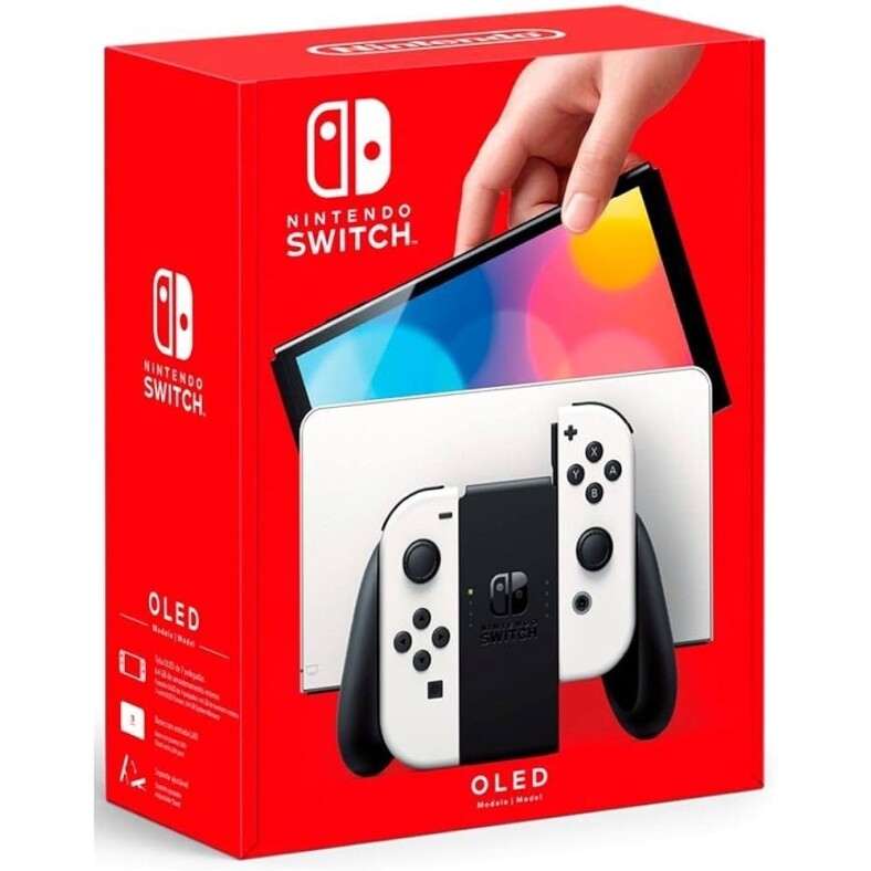 Console Nintendo Switch OLED Nacional Portátil e Doméstico Tela de 7 Polegadas 64GB