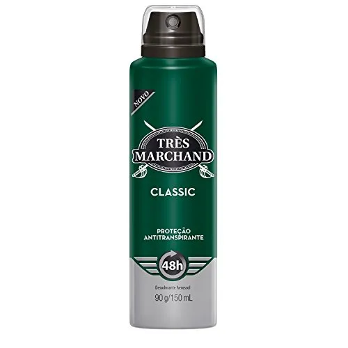 [+Por- R$ 8,50] Très Marchand Desodorante Aerossol Classic 150 Ml (90G)