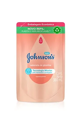 [REC/+por- R$ 15,69] Johnson's Baby Refil 380ml Sabonete Líquido Glicerina Da Cabeça Aos Pés