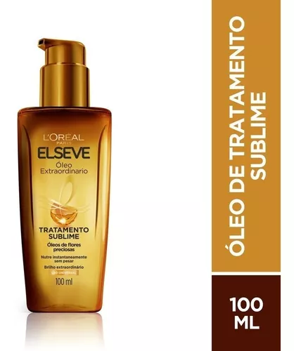 Óleo finalizador extraordinário tratamento sublime nutrição frasco de 100ml Elseve