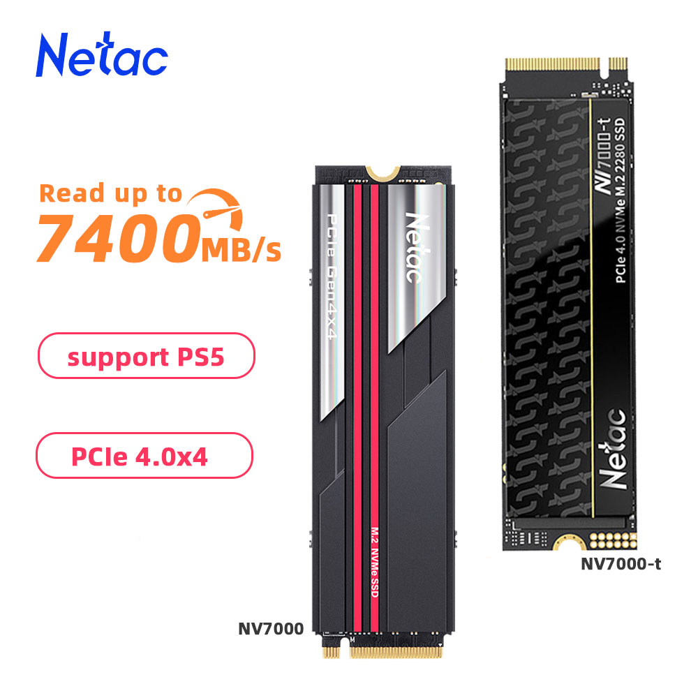 [Taxa Inclusa/Gpay] SSD NVME 4.0 NETAC NV7000 7400 mbs 1TB