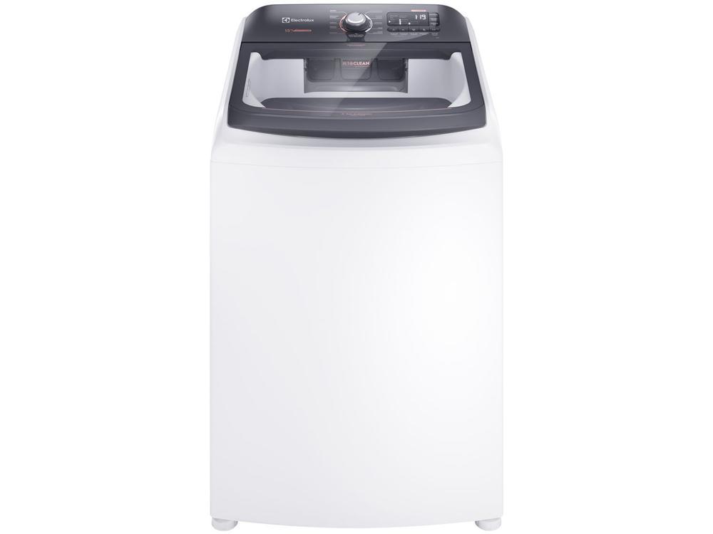 [Do BR] Lavadora de Roupas Electrolux 15kg Cesto Inox 11 Programas de Lavagem Branco Premium Care LEC15 - 220V