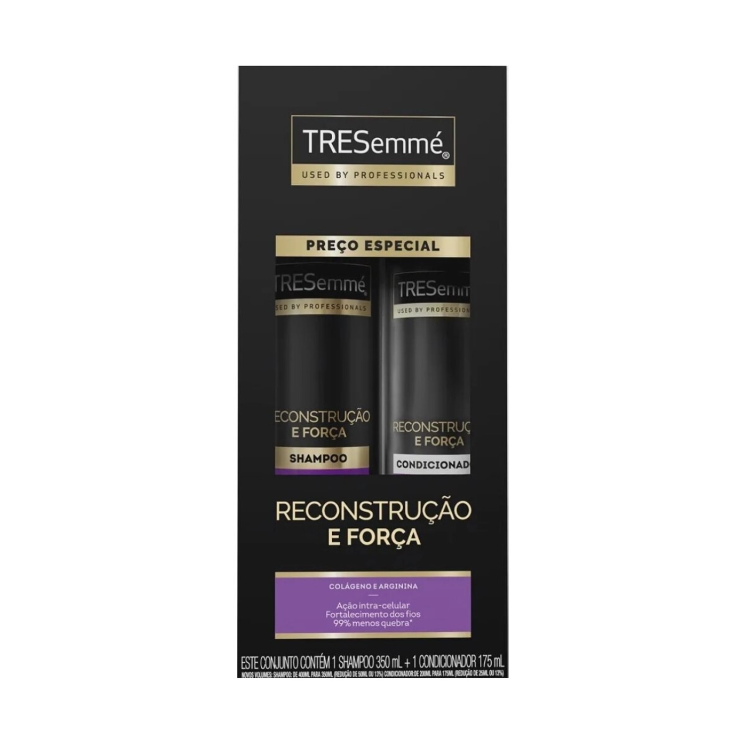 Kit Shampoo Tresemmé Reconstrução e Força 350ml + Condicionador 175ml