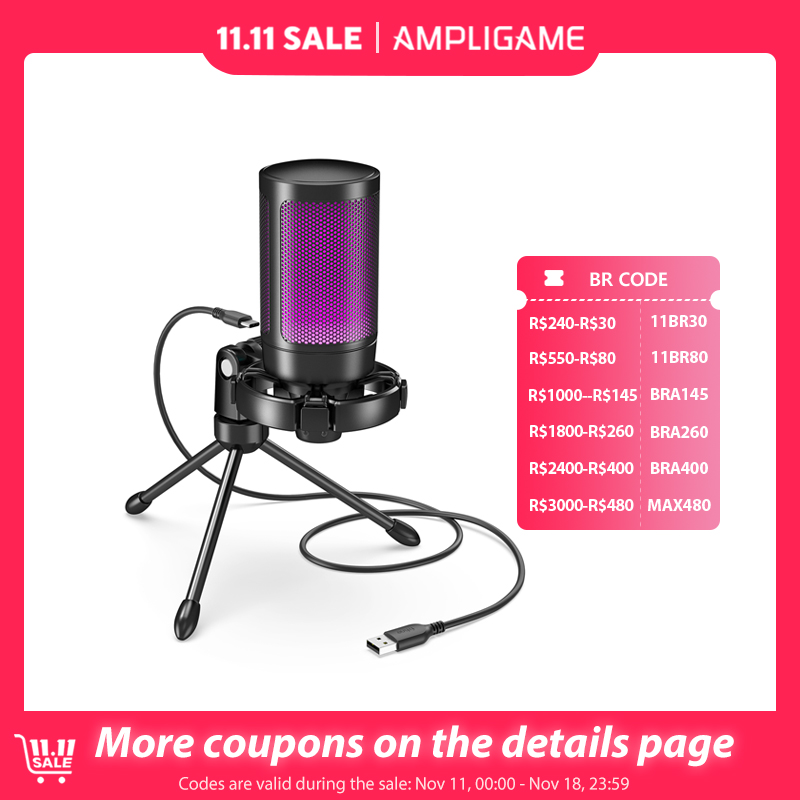 Microfone Ampligame-FIFINE USB