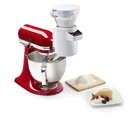 KitchenAid KSMSFTA Sifter + Scale Attachment, 4 Cup, White