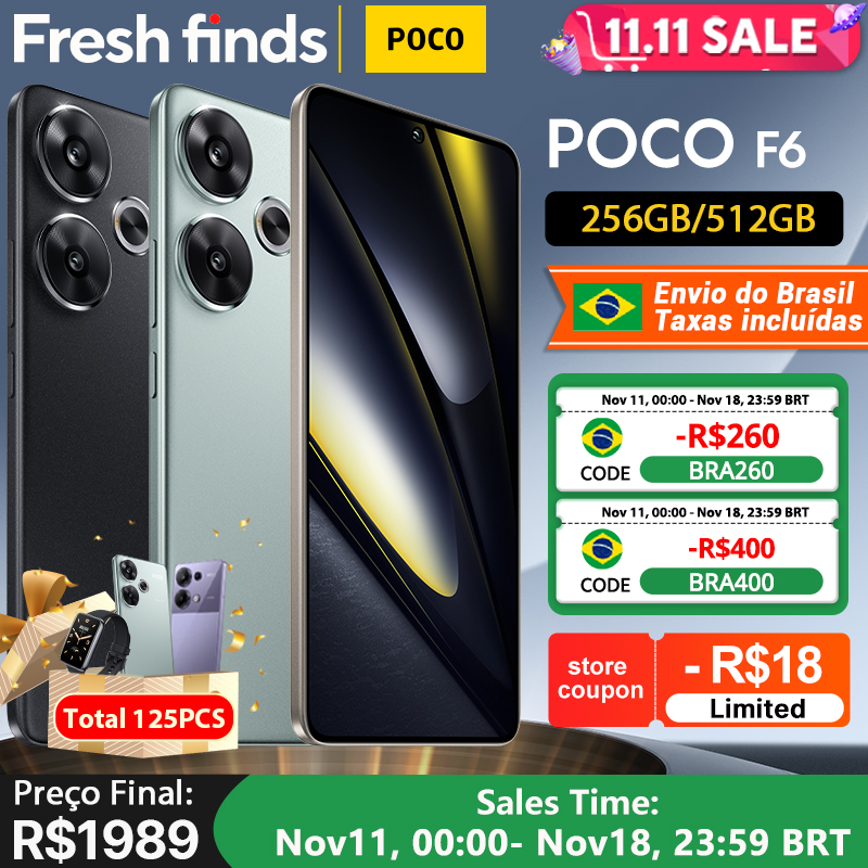 Smartphone Xiaomi POCO F6 PRO 5G 8GB 256GB - Versão Global