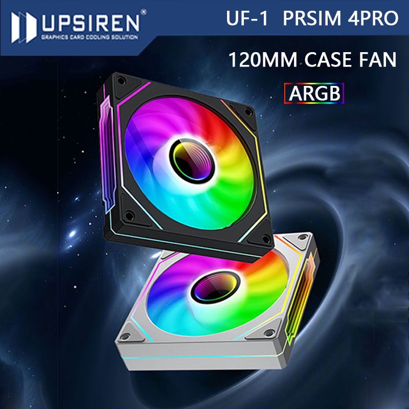 4 Unidades Fans UPSIREN ARGB 120mm Reversa e Normal