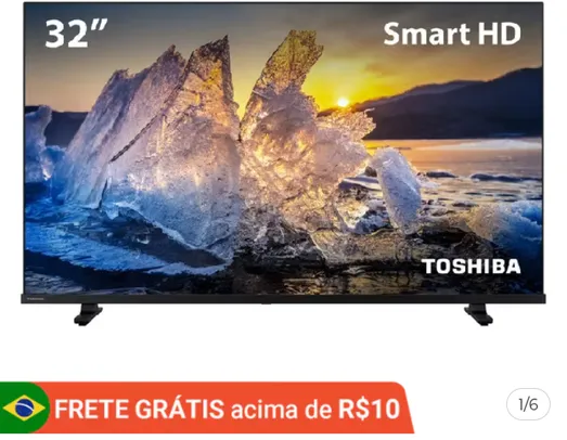 Smart TV DLED 32 HD Toshiba VIDAA 2HDMI 2USB WI-FI - TB020M