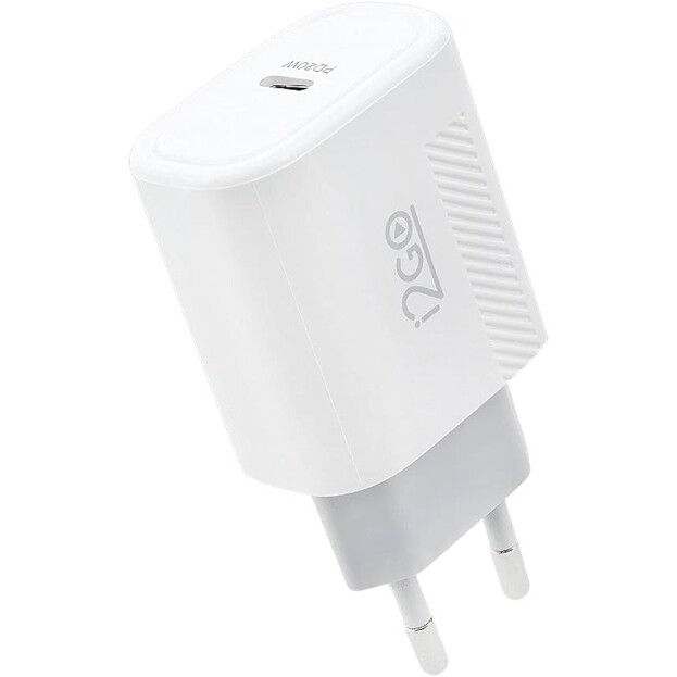 Carregador De Parede Ultra Rápido 20W Com 1 Saída USB-C Power Delivery I2GO - I2GO PRO Branco (cabo não incluído)