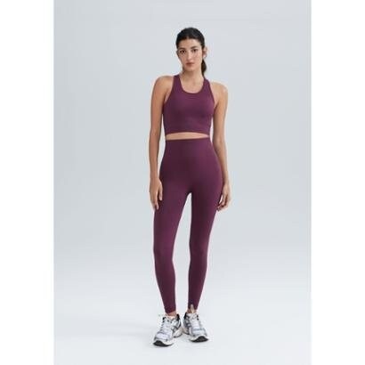 Calça Legging Esportiva Hering Sports Canelada Sem Costura Feminina
