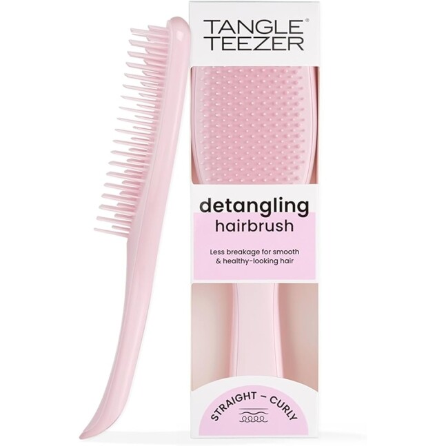 Tangle Teezer - Escova de cabelo desembaraçadora The Wet Detangler Millenial Pink para todos os tipos de cabelo molhado