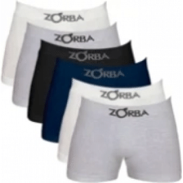 Kit 6 Cuecas Boxer Zorba 781