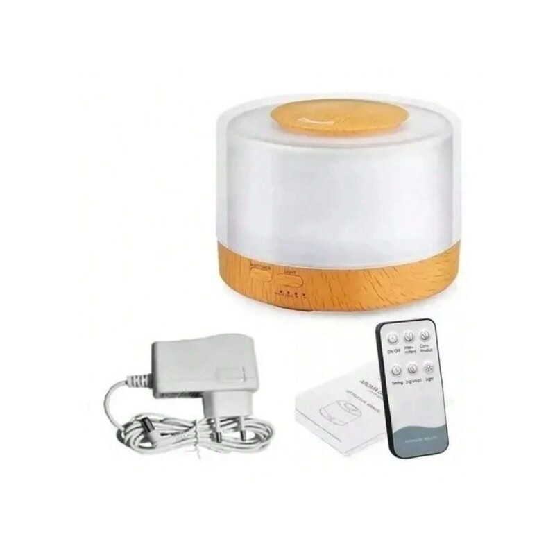 Aromatizador Difusor Ambiente Base De Madeira Ultrassônico 500ml